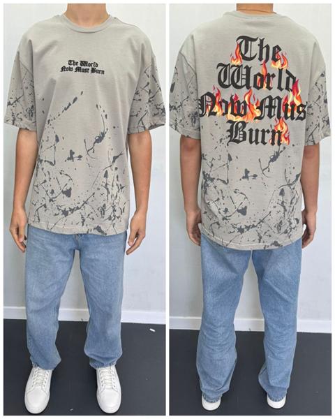 Футболка i8denim (S-2XL) 90562 grey (лето)