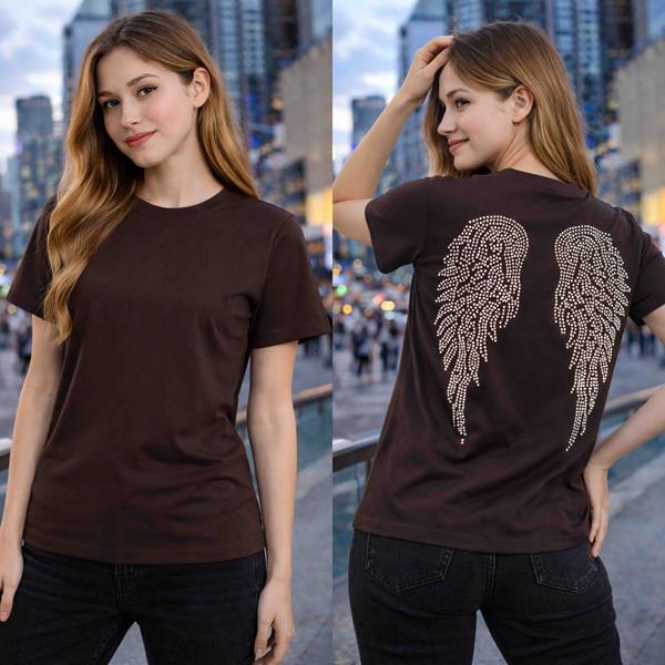 Футболка Karolina (34-42) KR494 brown (лето)