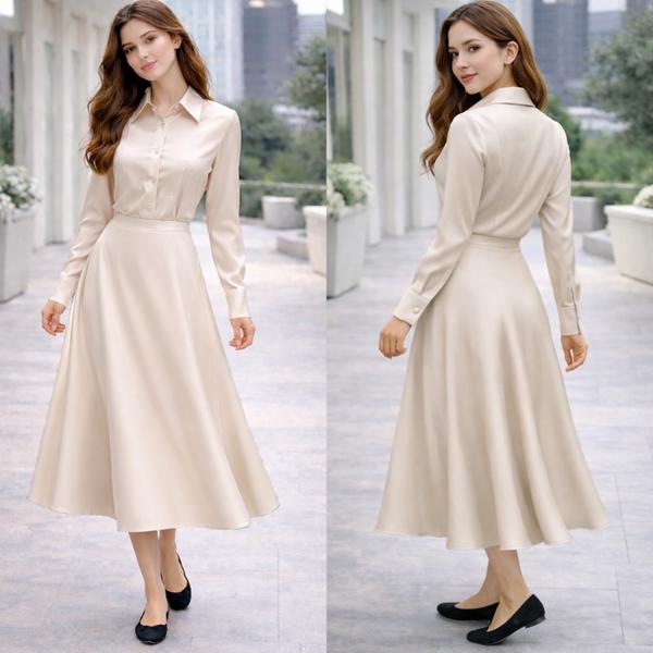 Юбка Karolina (34-42) KR501 beige (лето)