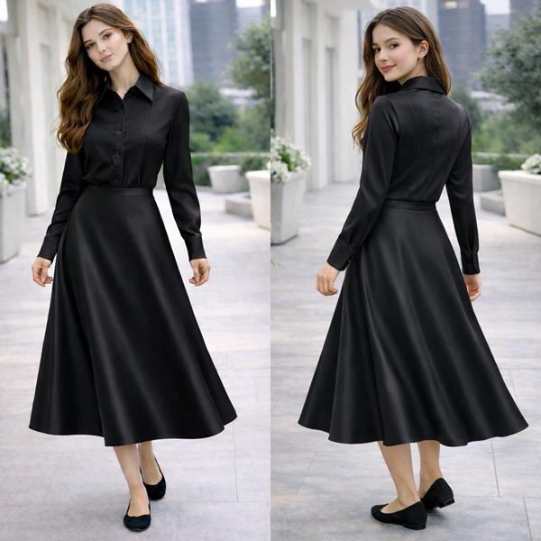 Юбка Karolina (34-42) KR502 black (лето)