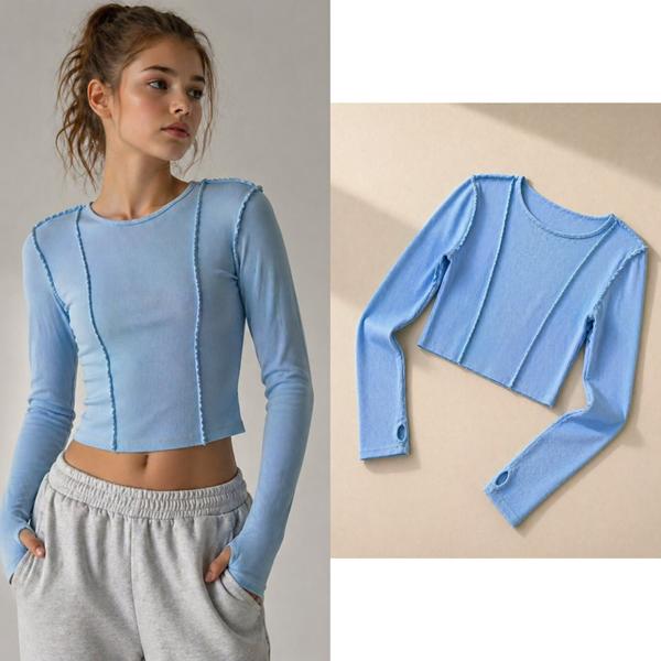 Свитер Karolina (34-42) KR511 l.blue (деми)