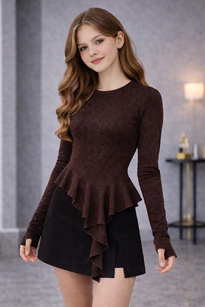 Свитер Karolina (34-42) KR545 brown (деми)