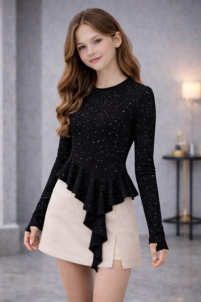 Свитер Karolina (34-42) KR547 black (деми)