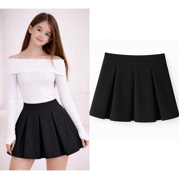 Юбка-шорты Karolina (32-42) KR601 black (лето)