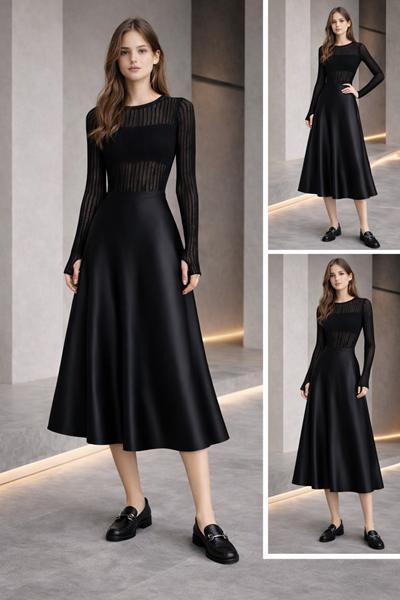 Юбка Karolina (34-42) KR623 black (деми)