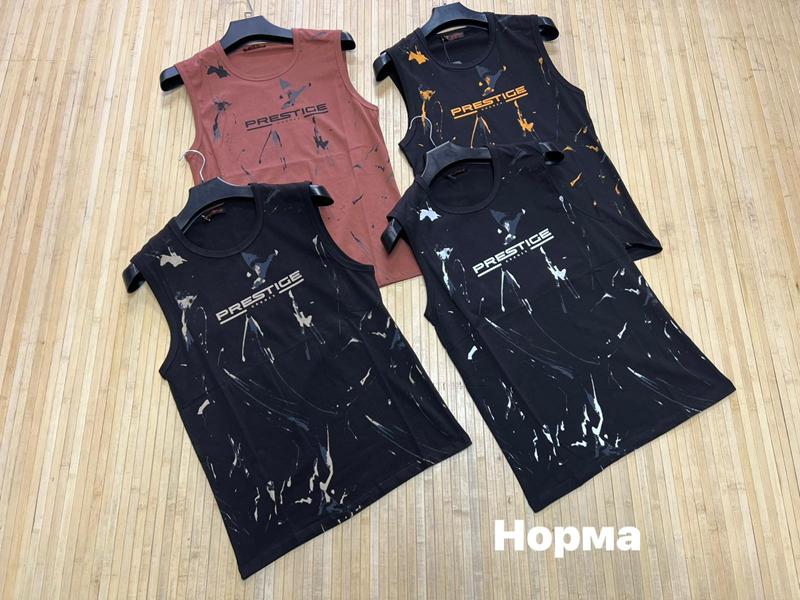 Майка Navas (S-3XL) NV1171 black-orange (лето)
