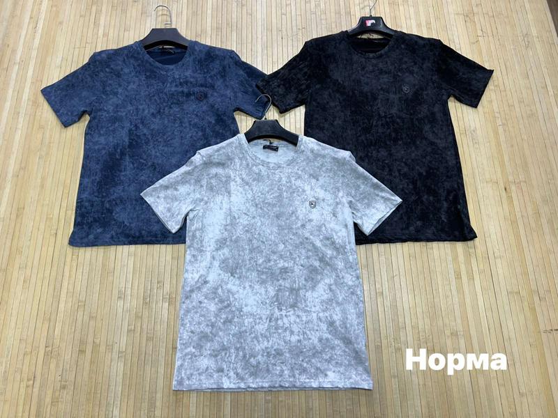 Футболка Navas (M-2XL) NW1444 black (лето)