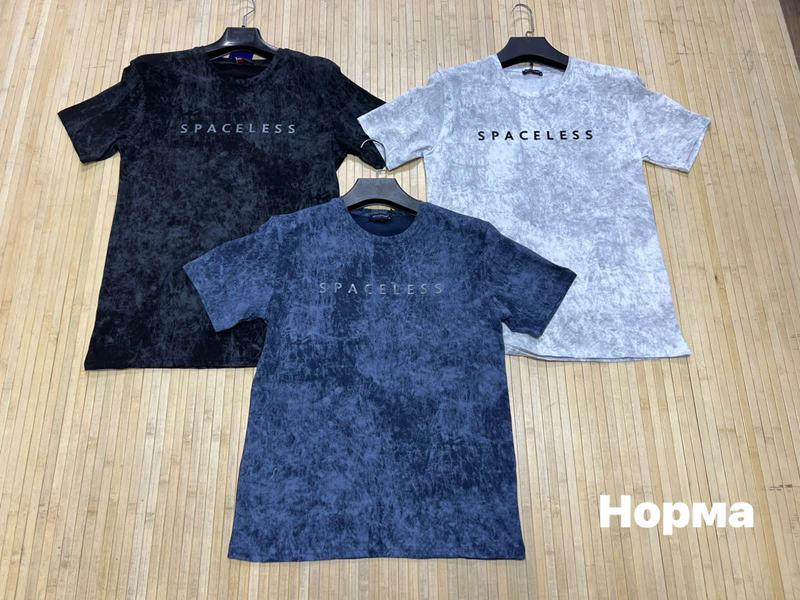 Футболка Navas (M-2XL) NW1447 black (лето)