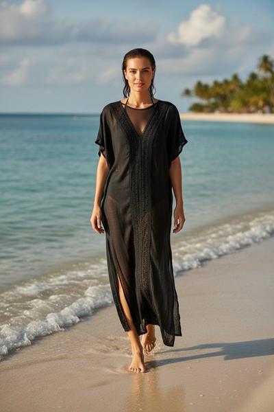 парео DFK (one size) 1-108 black (лето)