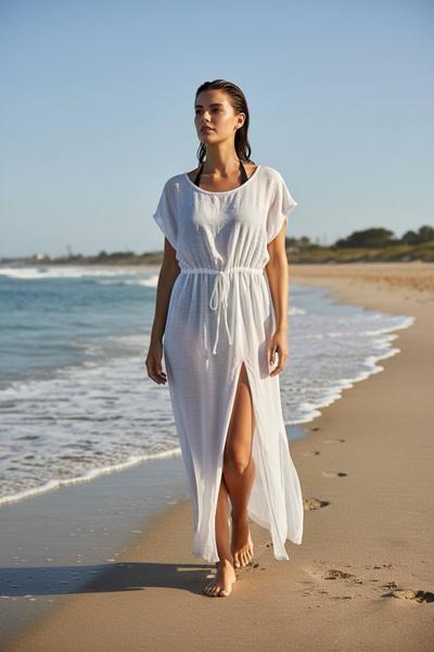 парео DFK (one size) 1-252 white (лето)