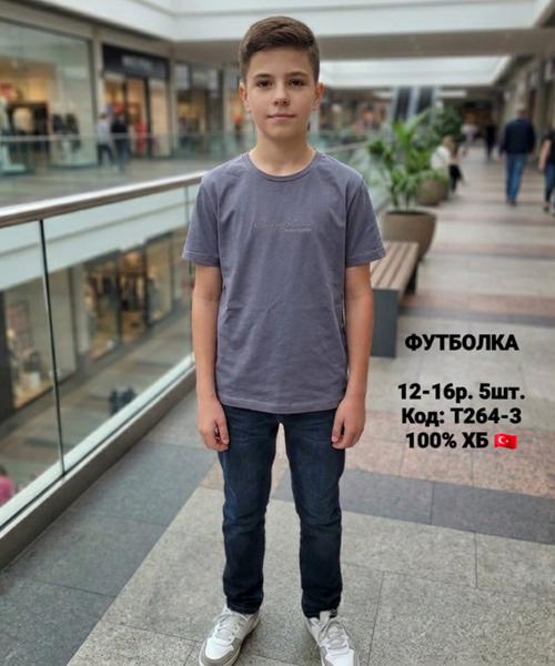Футболка iBamBino (152-176) T264-3 grey (лето)