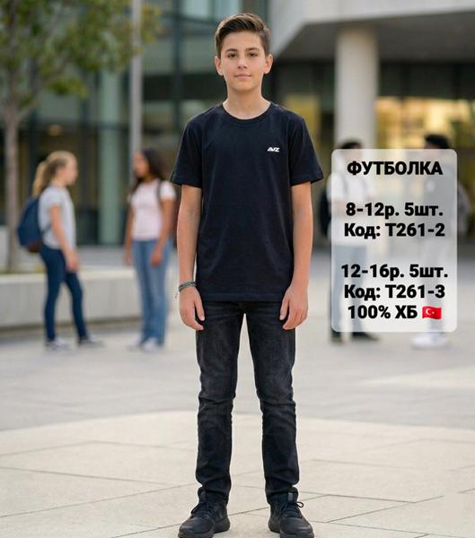 Футболка iBamBino (8-12) T261-2 black (лето)