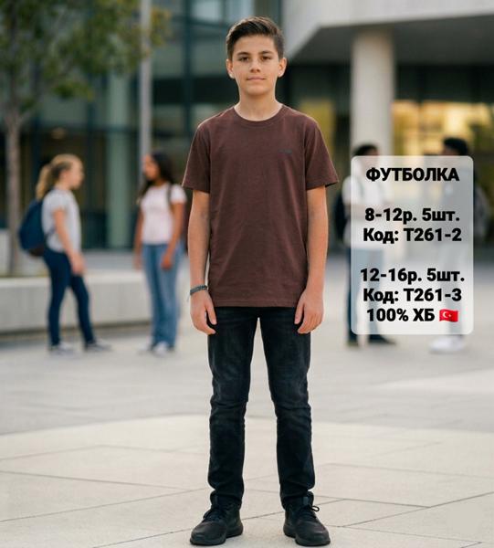 Футболка iBamBino (8-12) T261-2 brown (лето)