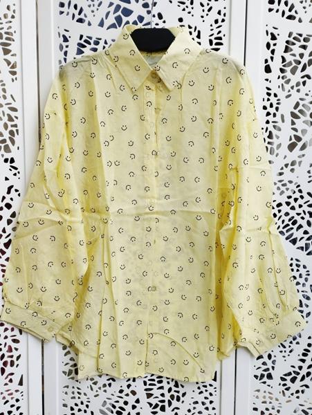 Рубашка Lora (one size) LR1389 yellow (деми)