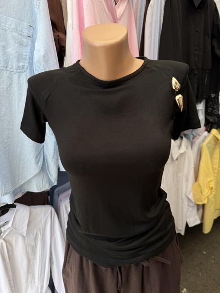 Футболка New Season (S-L) F003 black (лето)