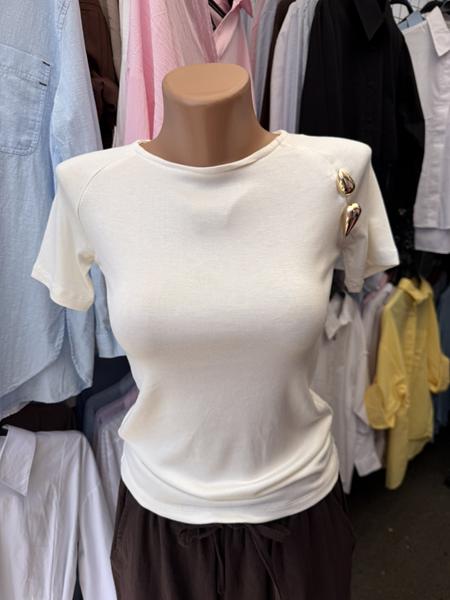 Футболка New Season (S-L) F003 white (лето)