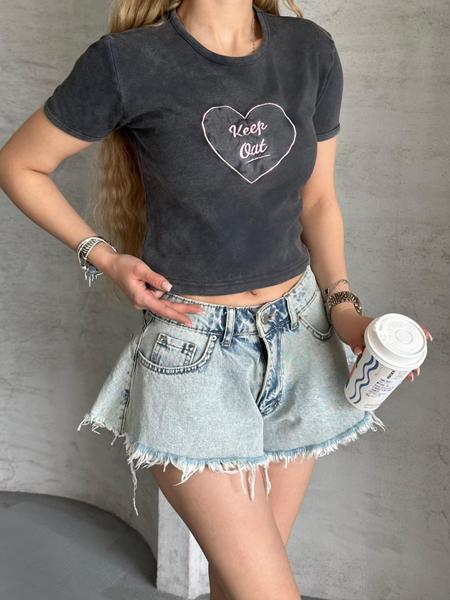 Футболка New Season (S-L) F016 d.grey (лето)