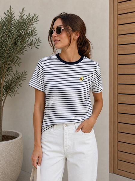 Футболка New Season (S-L) F024 white (лето)