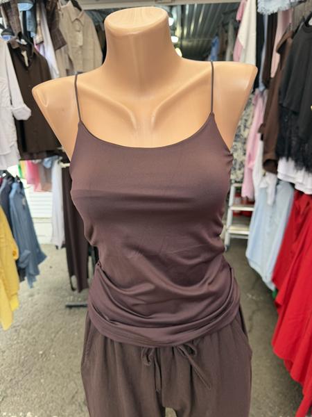 Майка New Season (S-L) M006 brown (лето)