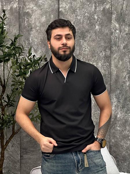 Футболка Balami (M-2XL) 2605 black (лето)