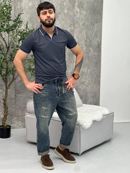 Футболка Balami (M-2XL) 2605 d.grey (лето)