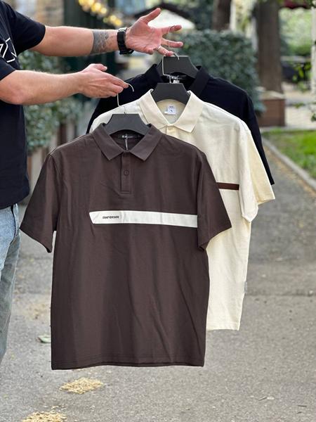 Футболка Balami (L-3XL) BL144 brown (лето)