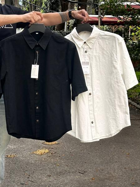 Рубашка Balami (L-3XL) BL152 white (лето)