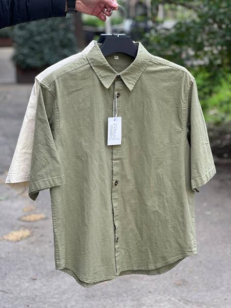 Рубашка Balami (L-3XL) BL153 green (лето)
