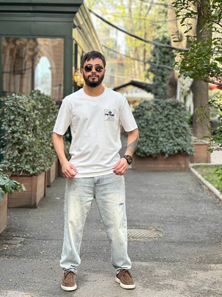 Футболка Balami (L-3XL) BL165 white (лето)