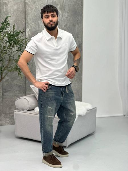 Футболка Balami (M-2XL) BL172 white (лето)