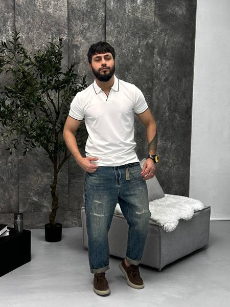 Футболка Balami (M-2XL) BL175 white (лето)