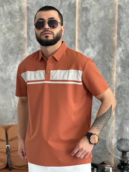 Футболка Balami (L-3XL) BL28 orange (лето)