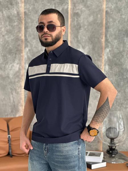 Футболка Balami (L-3XL) BL29 navy (лето)