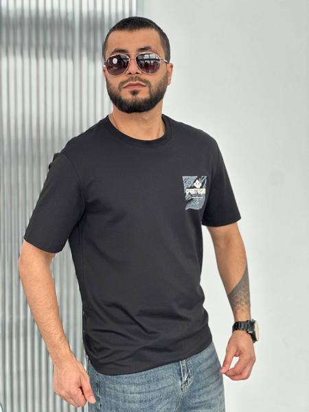 Футболка Balami (L-3XL) BL5 black (лето)