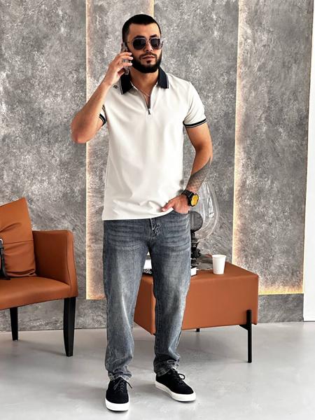 Футболка Balami (L-3XL) BL53 white (лето)