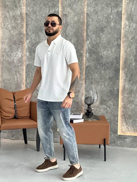 Футболка Balami (L-3XL) BL55 white (лето)