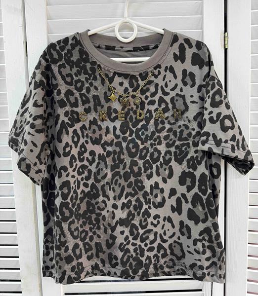 Футболка Delfinka (120-170) 3501 grey (лето)