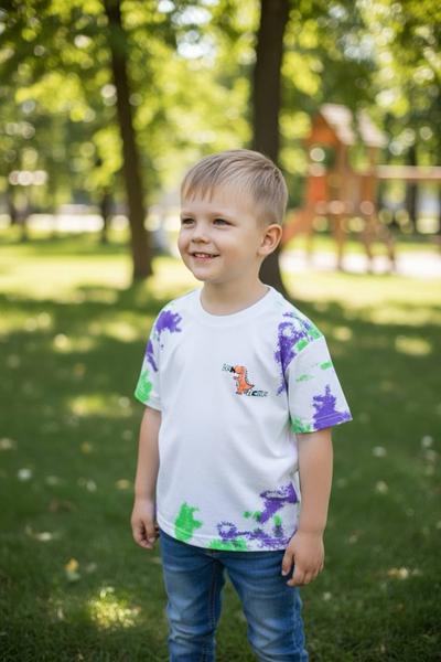 Футболка Delfinka (110-150) 6006 white (лето)