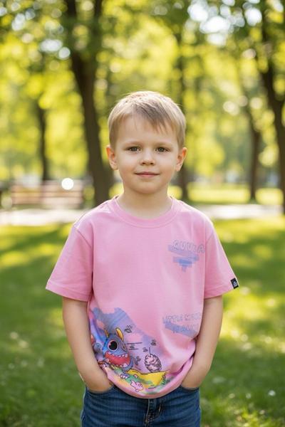 Футболка Delfinka (110-150) 6036 pink (лето)