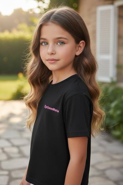 Футболка Delfinka (110-150) 6039 black (лето)