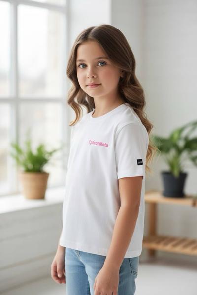 Футболка Delfinka (110-150) 6039 white (лето)