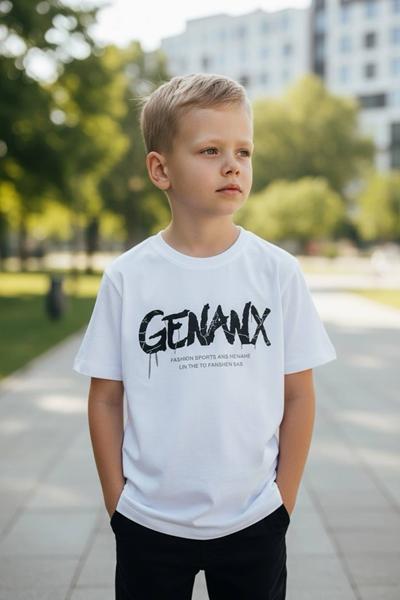 Футболка Delfinka (110-150) 6052 white (лето)