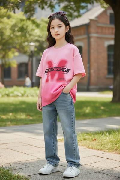 Футболка Delfinka (130-170) 86012 pink (лето)