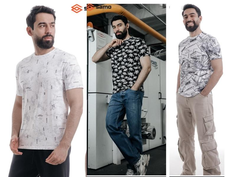 Футболка Samo (48-56) 5488-3 l.grey (лето)