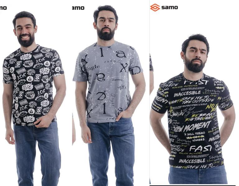Футболка Samo (48-56) 5488-6 black (лето)