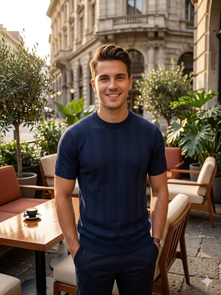 Футболка Moranny (S-2XL) MR1464 navy (лето)