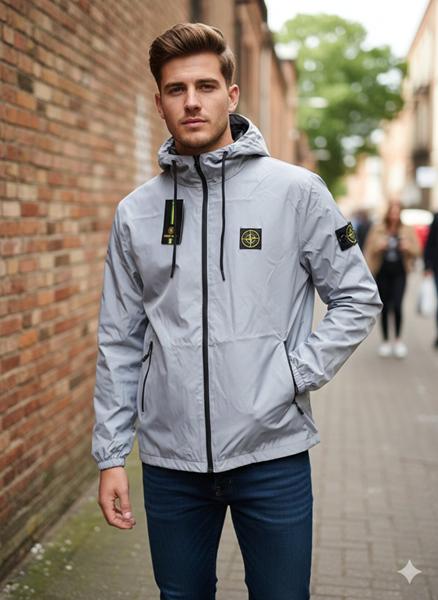 Ветровка Moranny (S-2XL) MR1505 grey (лето)