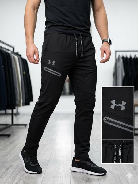 Штаны спорт Moranny (S-2XL) MR1521 black (лето)