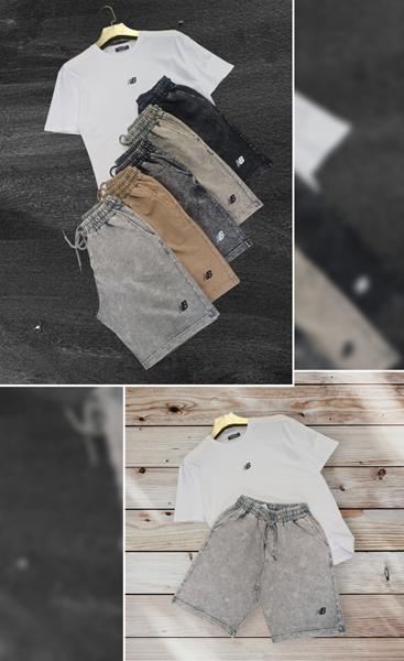 Шорты Moranny (S-2XL) MR1552 d.grey (лето)