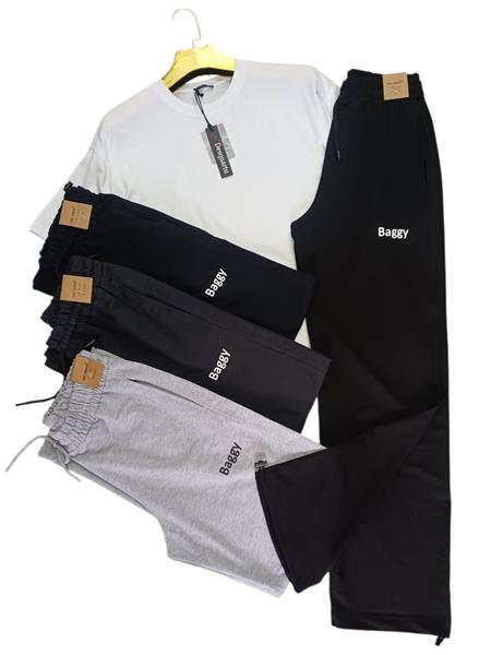 Штаны спорт Moranny (S-2XL) MR1590 black (деми)